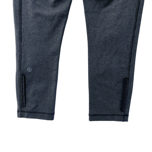 lululemon gray crop frill ruffle legging size 4 - Picture 4 of 11